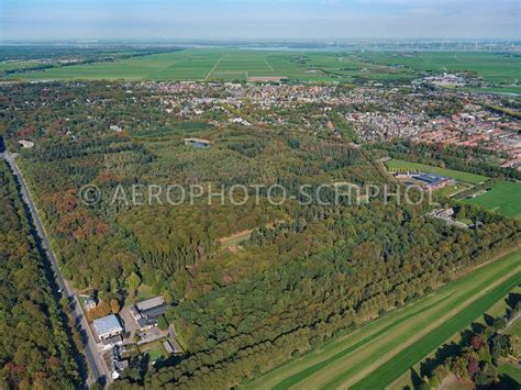 aerophotostock baarn luchtfoto sterrenbos met de grote kom baarnse bos