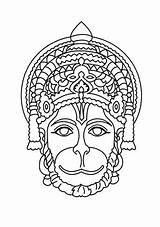 Hanuman Shiva Paintingvalley Dios sketch template