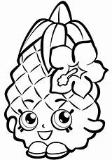 Coloring Pages Shopkins Shopkin Food Colouring Sheets sketch template