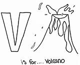 Coloring Pages Vulcano Alphabet Mountain Nepal Volcanoe Volcano Printable Comments Getcolorings Coloringhome sketch template