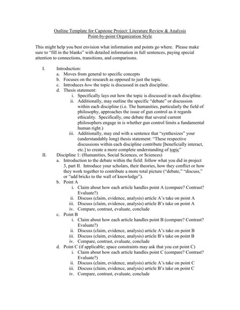 capstone project plan template work plan template   word