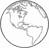 Simple Globe Drawing Earth Coloring Printable Getdrawings Pages sketch template