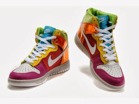 nike dunks custom design sneakers rainbow nikes colorful metallip