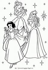 Coloring Pdf Princess Pages Disney Colouring Step sketch template