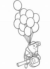 Coloring Disney Russell Pages Balloon House Drawing Flying Pixar Baloons Outline Colouring Printable Kids Balloons Drawings Color Getdrawings Paintingvalley Netart sketch template
