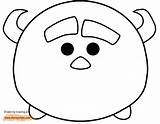 Tsum Sulley Coloring Pages Disney Disneyclips sketch template