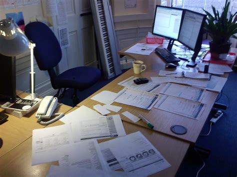 desk   busy desk sunshine  scotland flickr