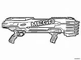 Nerf Gun Sniper sketch template