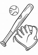 Glove Softball Getdrawings Cubs sketch template