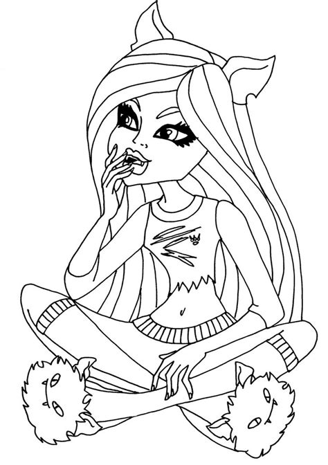 printable monster high coloring pages  kids