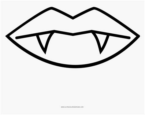vampire lips coloring page