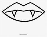Vampire Coloring Mouth Transparent Kindpng sketch template