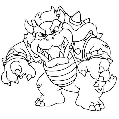 bowser pages coloring pages