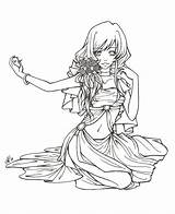 Lineart Deviantart Simplicity Coloring Pages Adult Anime Book Sureya Line sketch template