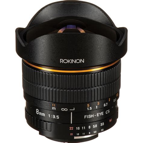 rokinon mm  fisheye lens  nikon  fem  bh photo video