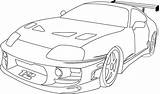 Furious Nissan Gtr Voiture Supra Toyota R35 Mk4 sketch template