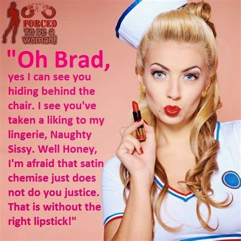 tg captions and more the right lipstick for a naughty sissy