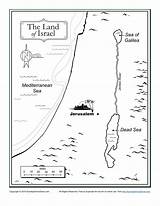 Israel Map Bible Kids Maps Coloring Printable Sunday Land Activities Children School Jesus Activity Where Pdf Archives Childrens Class Sundayschoolzone sketch template