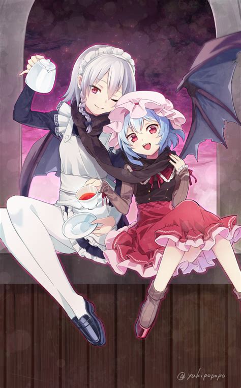 Remilia Scarlet And Izayoi Sakuya Touhou Drawn By Yuki