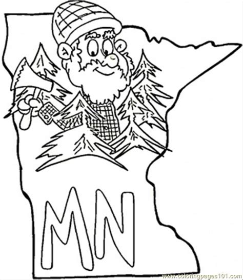 minnesota state flag coloring page coloring home