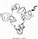 Unicycle Template Coloring Pages sketch template