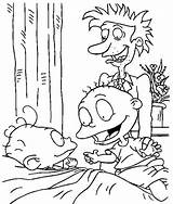Rugrats Coloring Pages Tommy Dil Little Brother Seeing Happy His Colorluna Cartoon Color Sheets Colouring Getcolorings Drawing Books Choose Board sketch template