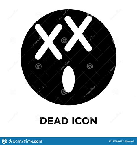 dead icon vector isolated  white background logo concept   stock vector illustration