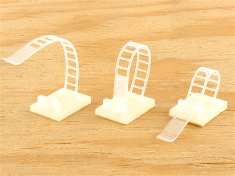 mm natural adjustable cable strap  pack secure cable ties