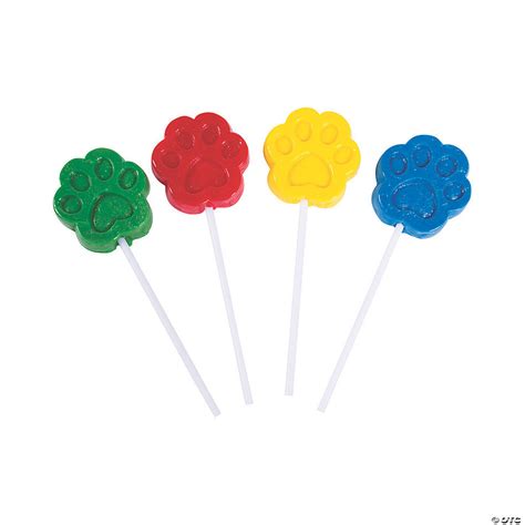 paw print lollipops oriental trading