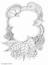 Coloring Pages Abstract Greeting Printable Card Adults Print Adult Look Other sketch template