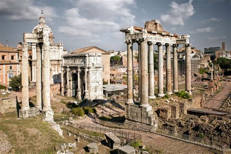 roman forum  debris collection  ancient buildings  rome