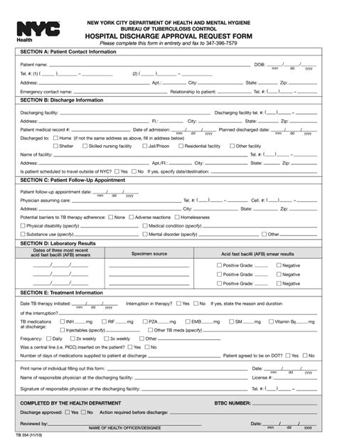 hospital discharge papers    form fill   sign