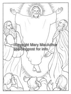 sketches  subcreations transfiguration coloring page christian