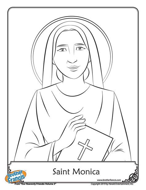 august downloads st monica catholic coloring coloring