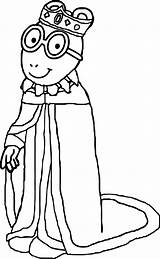Arthur King Coloring Drawing Getdrawings Wecoloringpage Clipartmag Clipart sketch template