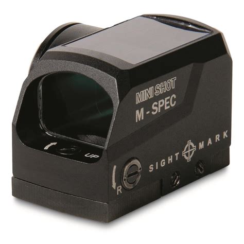 sightmark mini shot  spec  solar reflex sight  moa red dot  holographic reflex
