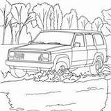Coloring Pages Car Cruiser Toyota Hummer Climbing Rocks Hellokids Fj Road Template sketch template