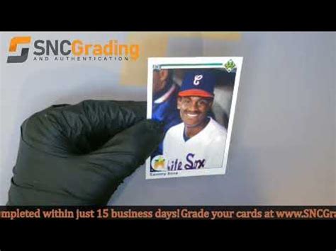 snc grading  upper deck sammy sosa  rookie card review  youtube