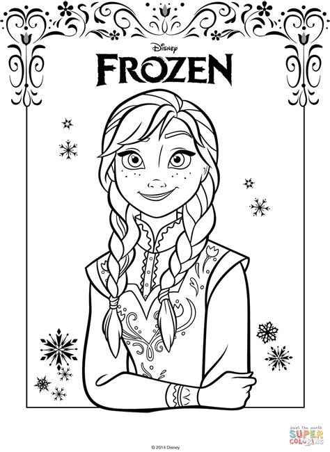 anna   frozen  coloring page  printable coloring pages