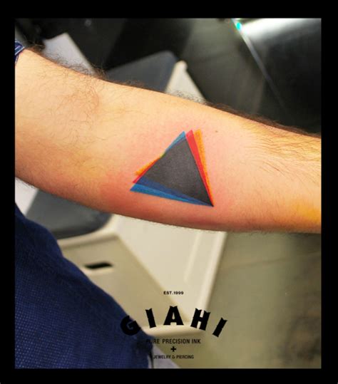dispersion triangle tattoo by live two best tattoo ideas
