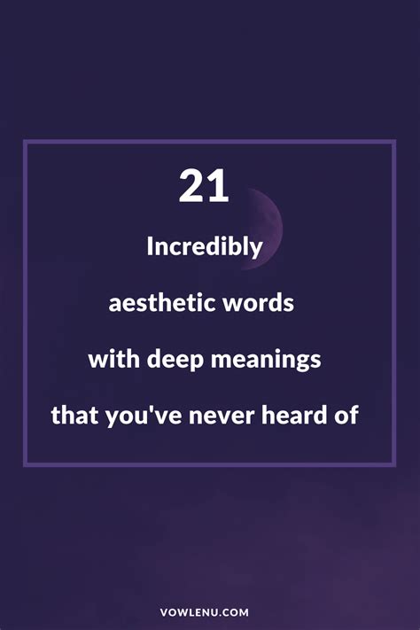 incredible aesthetic words  deep meanings  youve