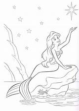 Coloring Ariel Pages Mermaid Little Disney Princess Printable Arielle Drawing Ausmalbilder sketch template
