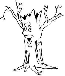tree trunk coloring page clipart    clip art resource