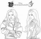 Descendants Evie Descendents sketch template