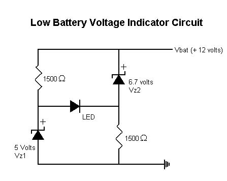 battery voltage indicator circuit