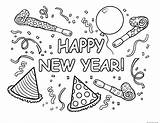 Year Happy Coloring Pages Printable Print Kids Colouring Card Colorin Hhappy Celebrate sketch template