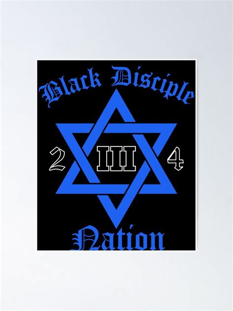 black disciple nation poster von dirtydunnz redbubble