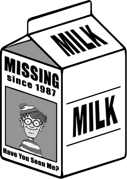 milk carton missing clip art clipart