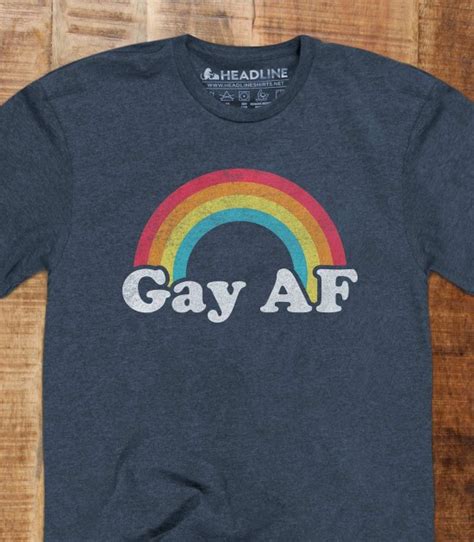Gay Af Men S Funny Pride T Shirt Headline Shirts