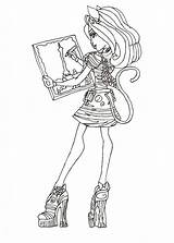 Monster High Coloring Pages Print Printable Catrine Scaris Sheets Printables Sheet Mew Color Coloriage Imprimer Getcolorings Kids Filminspector sketch template